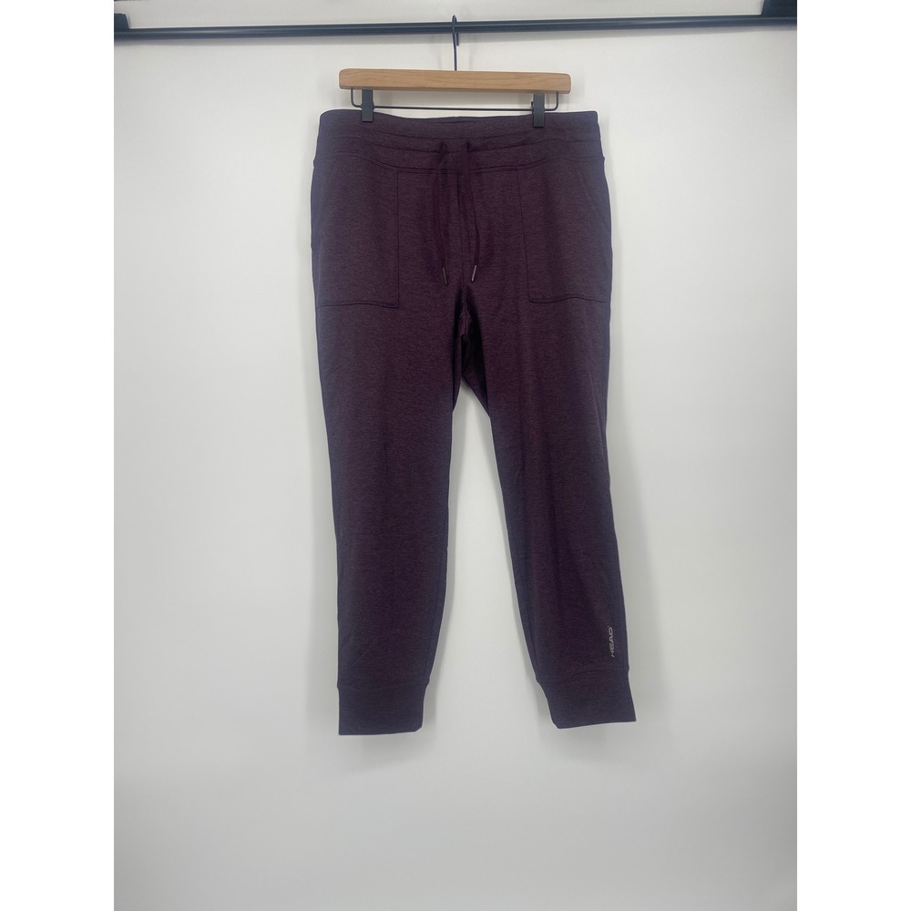 HEAD Joggers Womens XL Purple Heathered Fleece Sweatpants Activewear Pockets